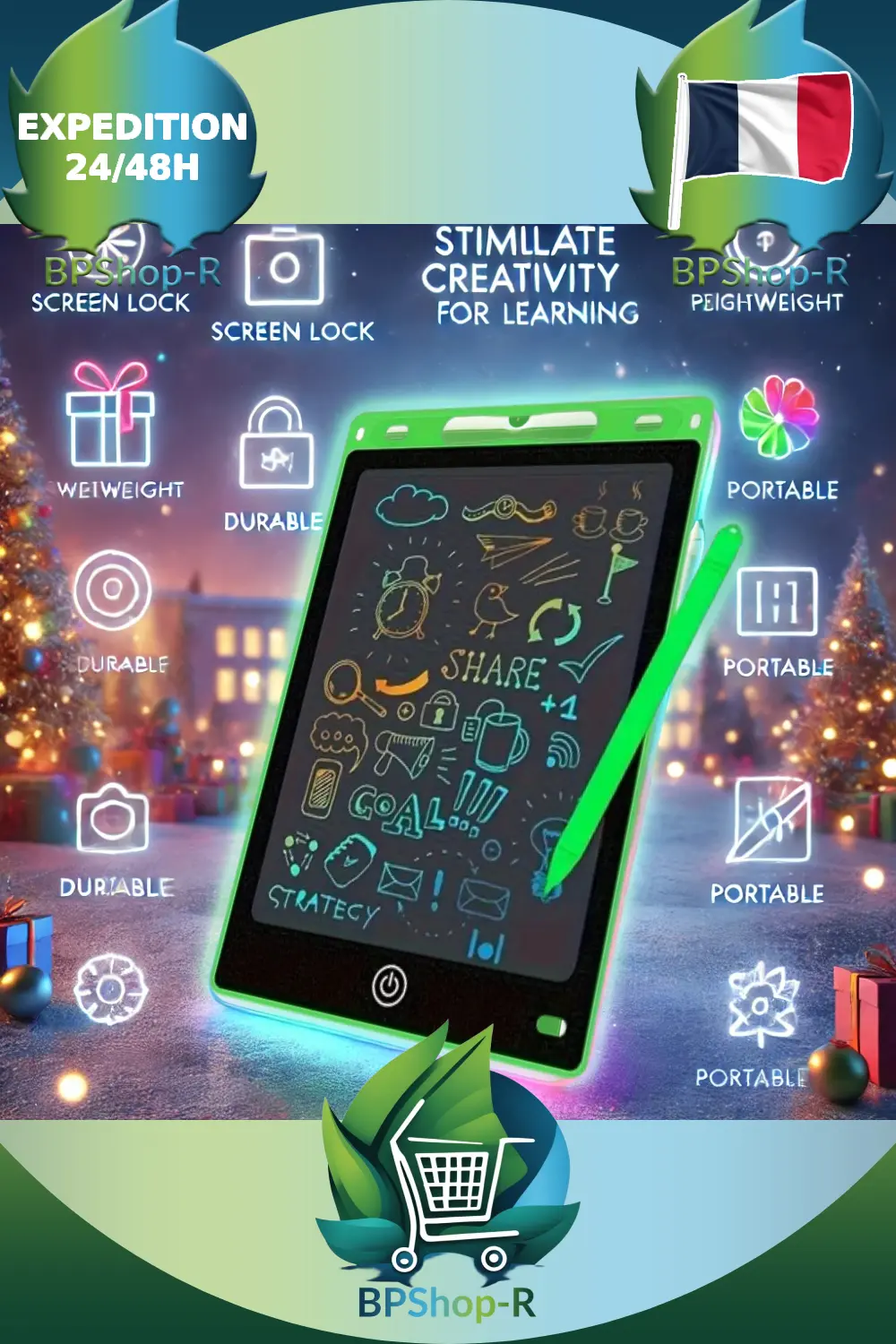 Tablette d'Écriture LCD Couleur